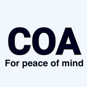 COA (Certifcate of Authenticity)